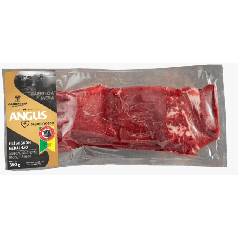 Filé Mignon Bovino Angus Super nosso Medalhão 360g