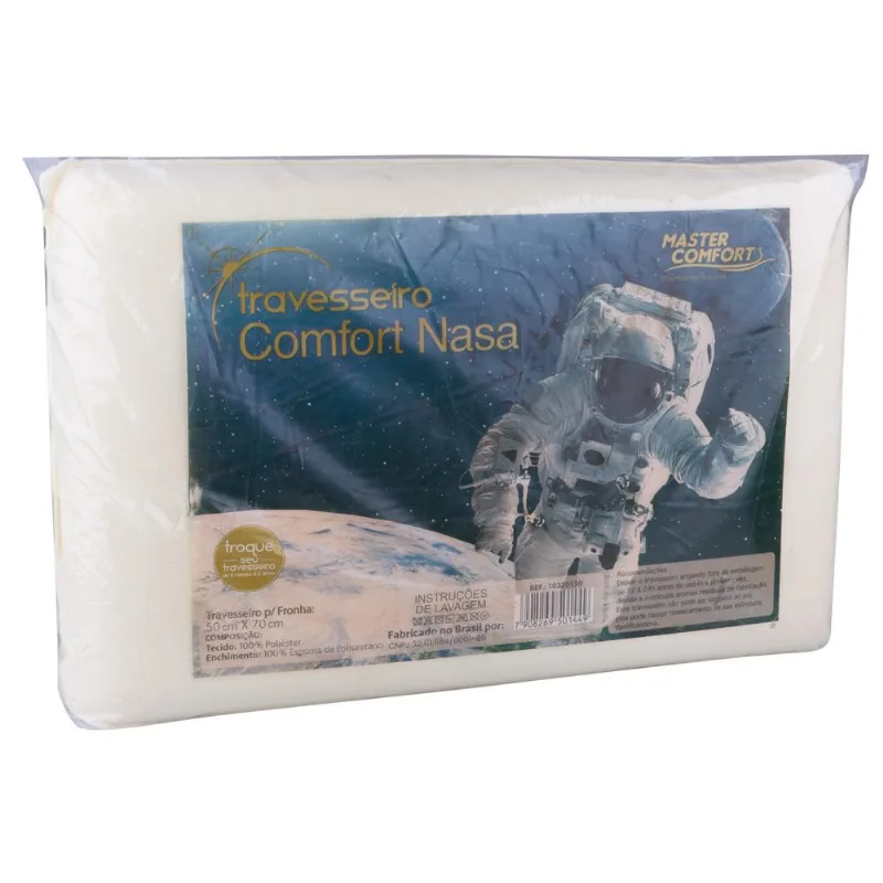Travesseiro Comfort Nasa 50x70cm Master Comfort