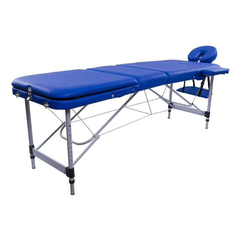 Maca Portátil Dobrável e Reclinável Pelegrin PEL-6530 em Couro pu Azul
