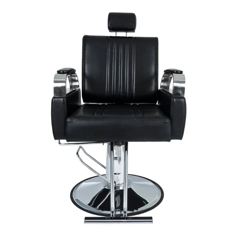 Cadeira Hidráulica Reclinável Barbeiro Salão Pelegrin PEL-6413 Preto