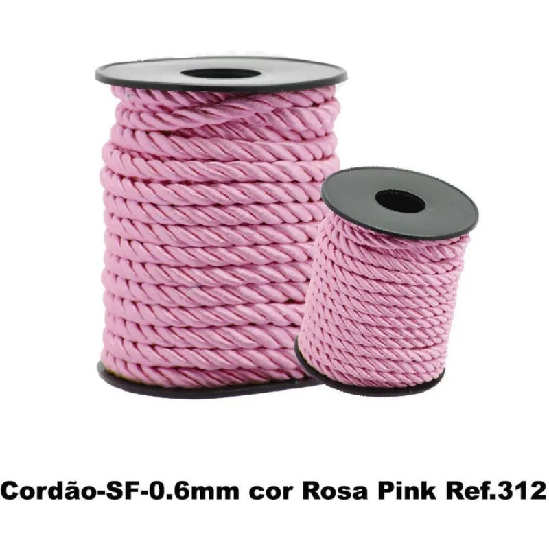 Cordao Sao Francisco Rosa Pink 312 C/10M. 4Mm - ARTESA