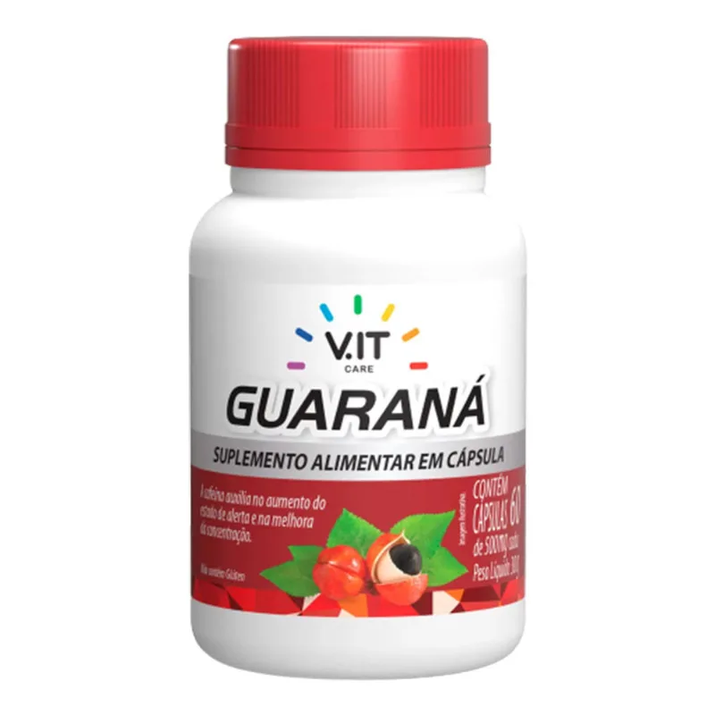 V.IT CARE Suplemento Alimentar Guaraná 60 Cápsulas