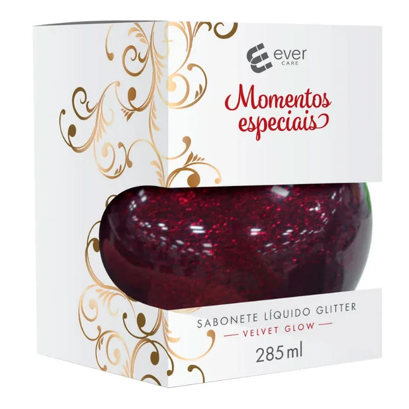 Sabonete Líquido Ever Care Glitter Velvet Glow 285ml