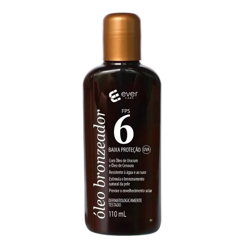 Óleo Bronzeador Ever Care FPS 6 110g - Ever Care - Bronzeador