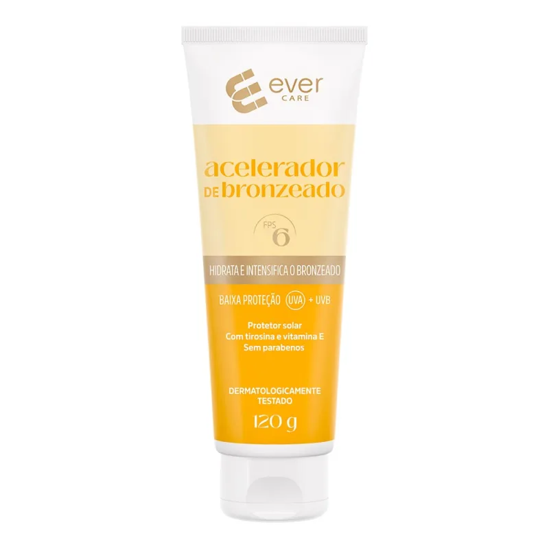 Acelerador de Bronzeado Ever Care FPS6 120g - Ever Care - Bronzeador