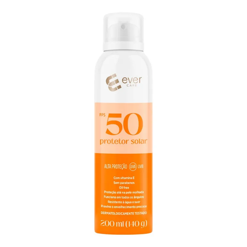 Protetor Solar Ever Care FPS 50 Aerossol 200ml