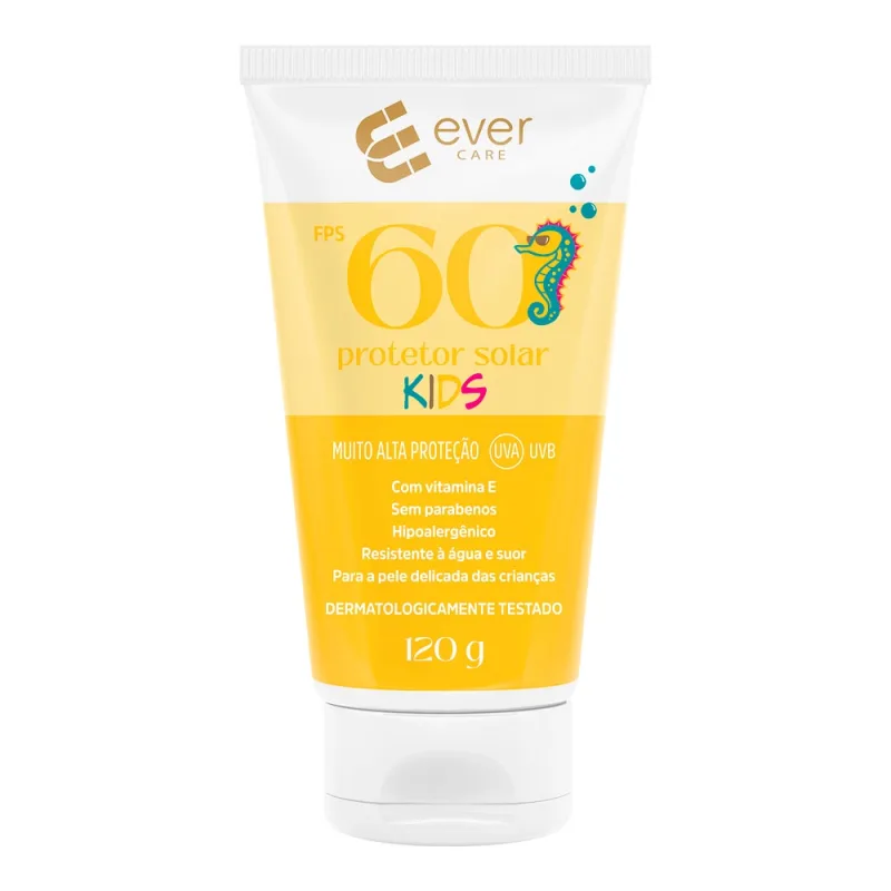 Protetor Solar Ever Care Kids FPS60 120g - Ever Care