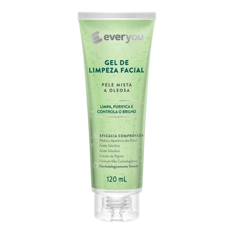Gel de Limpeza Facial Ever You Pele Mista à Oleosa 120ml - Ever You