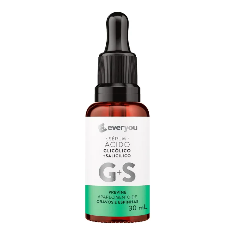 Sérum Facial Ever You Ácido Glicólico + Ácido Salicílico 30ml - Ever You - Sérum