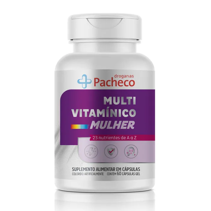 Multivitamínico Mulher Drogaria Pacheco 60 Cápsulas Gelatinosas - Drogarias Pacheco