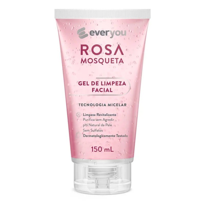 Gel de Limpeza Facial Ever You Rosa Mosqueta 150ml - Ever You