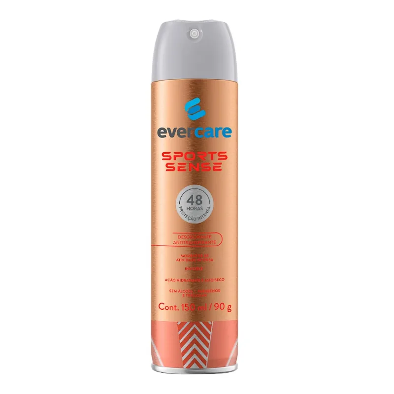 Desodorante Antitranspirante Ever Care Sports Sense 150ml Aerossol