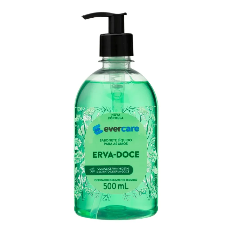 Sabonete Líquido Para As Mãos Ever Care Erva-Doce 500ml