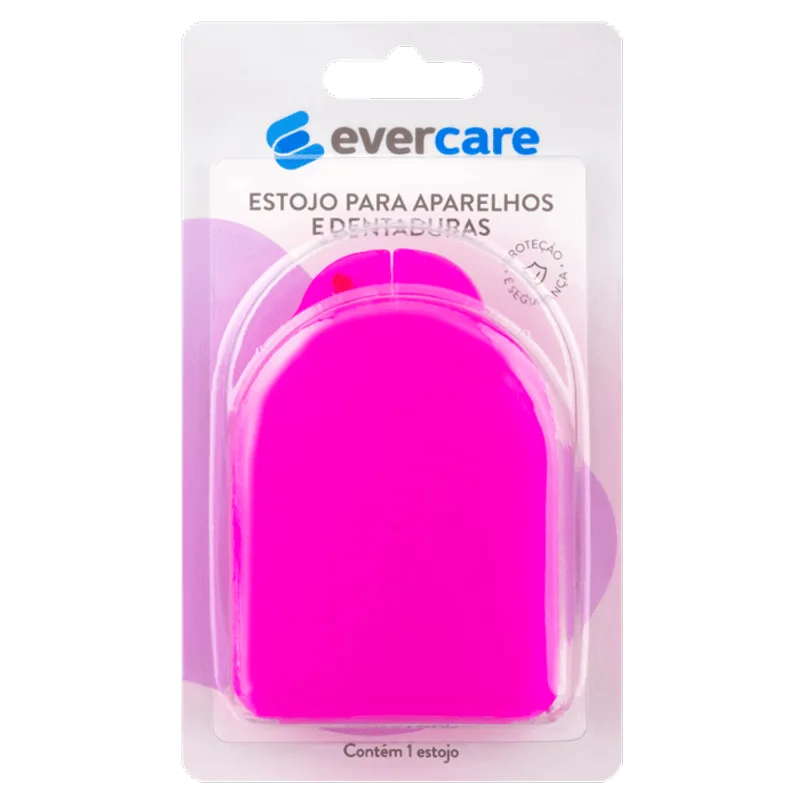 Estojo Para Aparelho E Dentadura Ever Care 1 Unidade