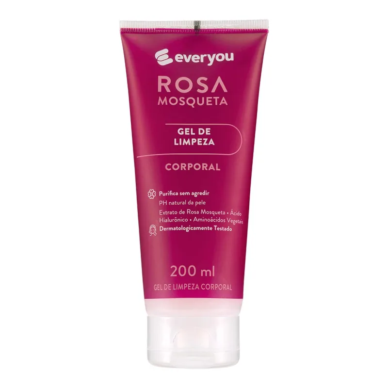 Gel De Limpeza Corporal Ever You Rosa Mosqueta 200ml - Ever You