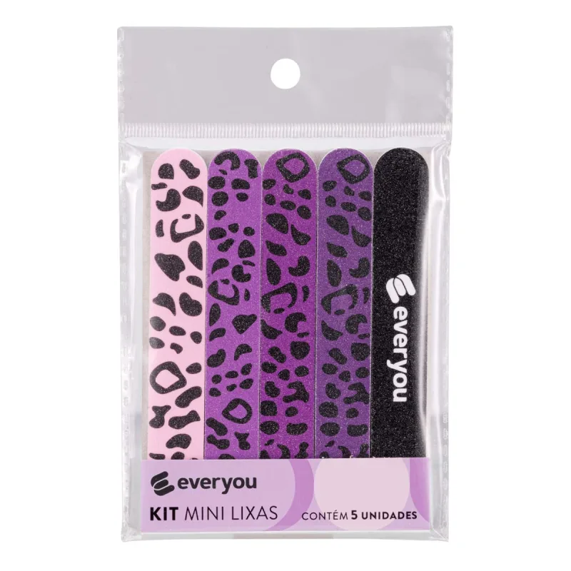 Kit Mini Lixas de Unha Ever You 5 Unidades - Ever You