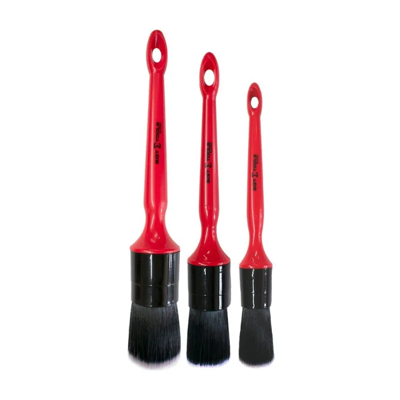 Kit 3 Pinceis Red&amp;shine Lavagem Automotiva