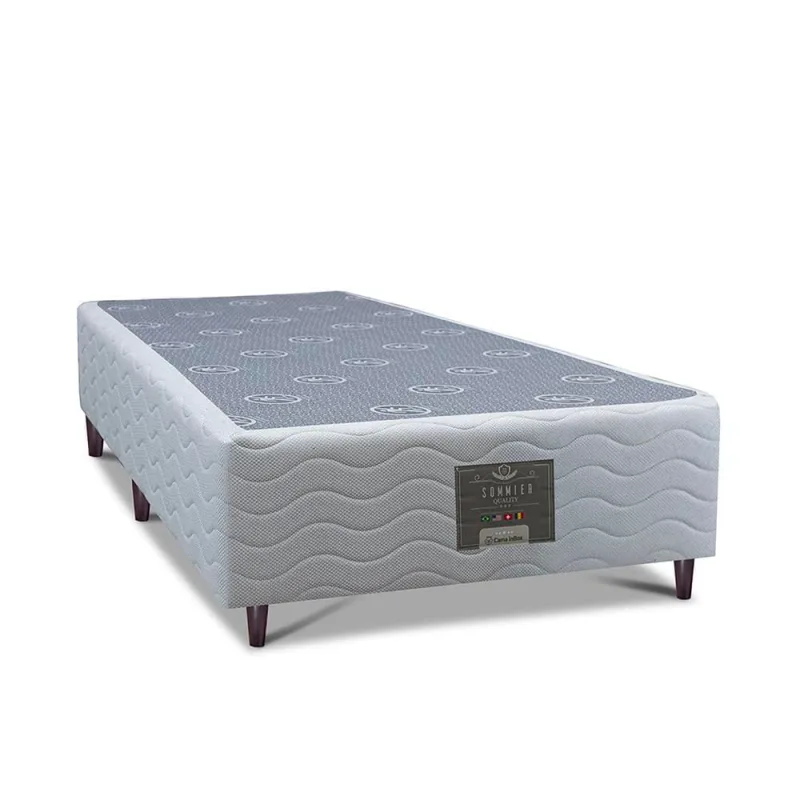 Base Box para Colchão Solteiro Cama inBox Moderne 26x88x188cm – Branco - Cama Inbox