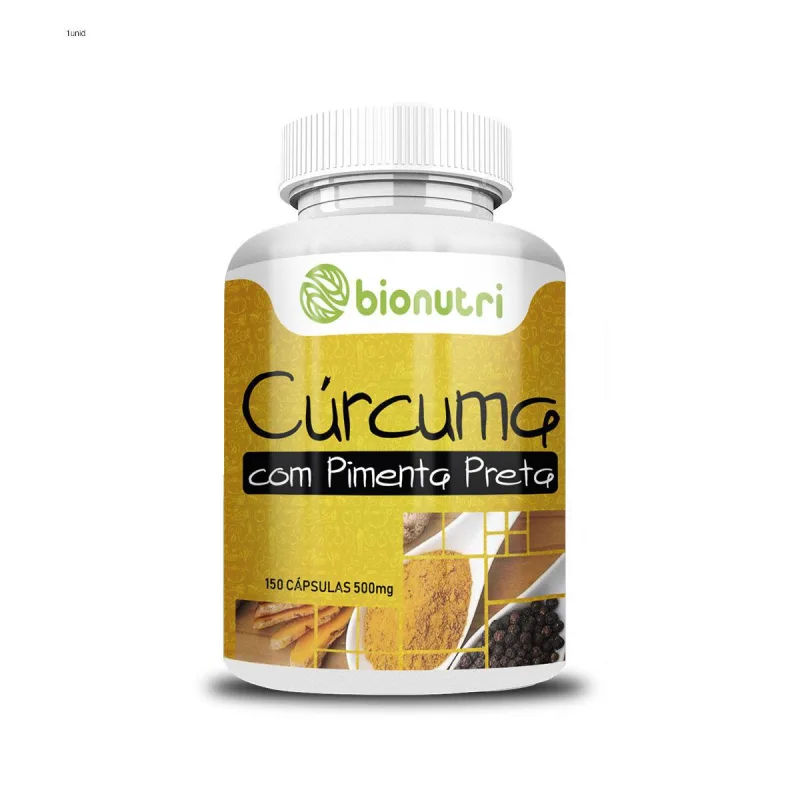 Açafrão Cúrcuma Com Pimenta 150 Cápsulas 1x Unidade - Não Informado