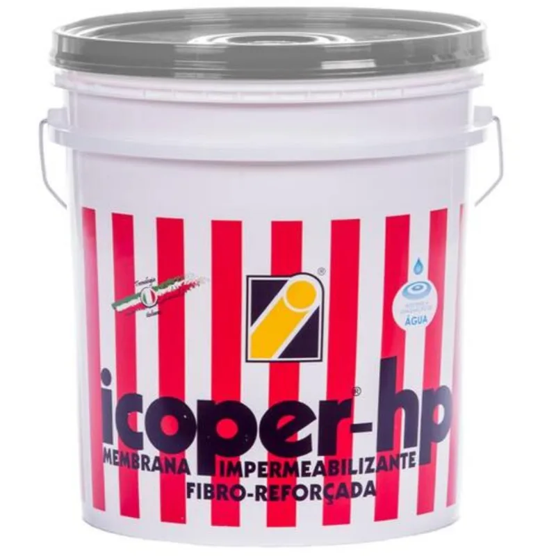 Membrana Acrílica Impermeabilizante Fibras Icoper HP Cinza Icobit Membrana Acrílica Impermeabilizante Fibras Icoper HP Cinza 5Kg Icobit