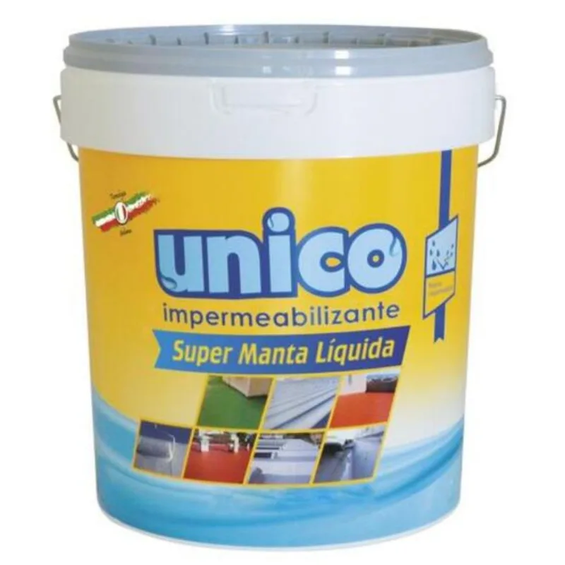 Super Manta Líquida Impermeabilizante Único 10kg Icobit SUPER MANTA LIQ IMPER UNICO CZ 10KG PARED EXT E FACHAD