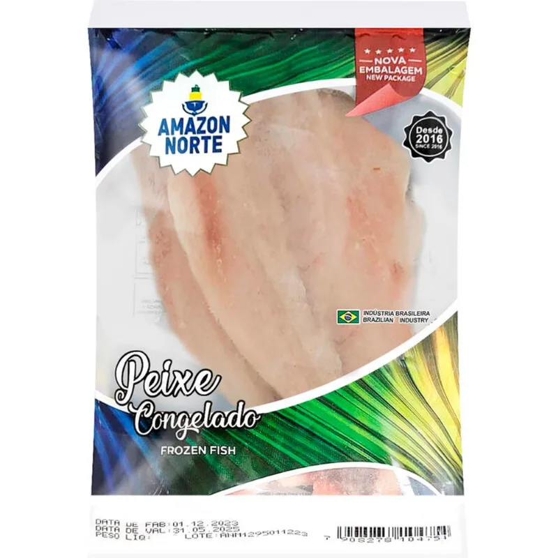 Filé de Peixe Amazon Norte Cong Pescada Espalmada 500g