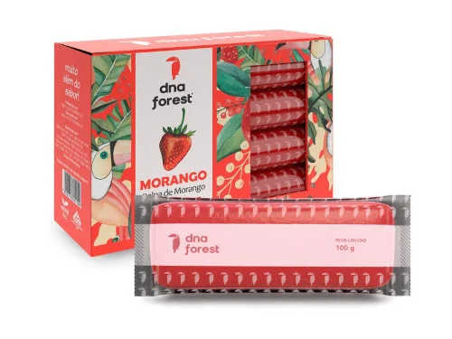 POLPA MORANGO DNA FOREST 400G - MORANGO