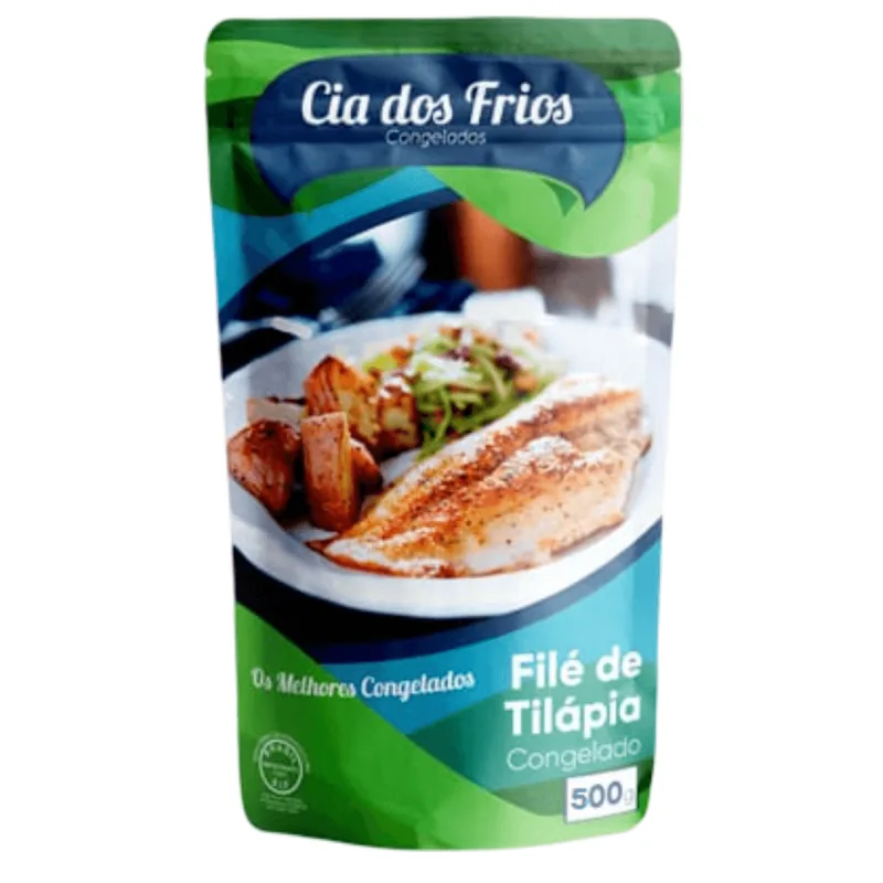 Filé de Peixe Tilápia Congelado 500g - SEM MARCA