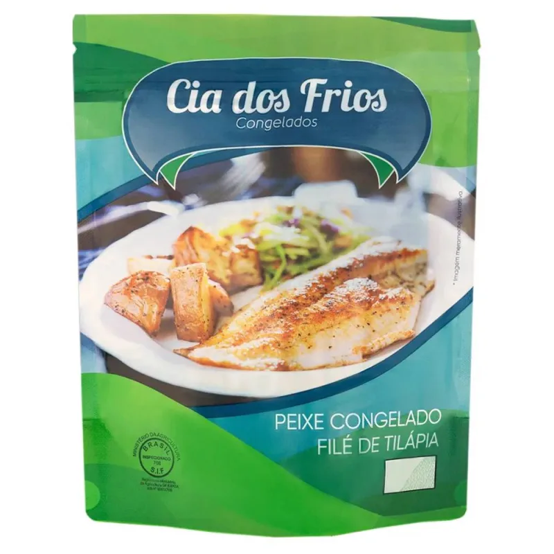 Filé de Tilápia Cia dos Frios Congelado 800g - Cia Dos Frios