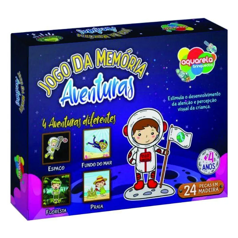 Jogo Da Memória Aventura Mad 24 Pçs Ref 143