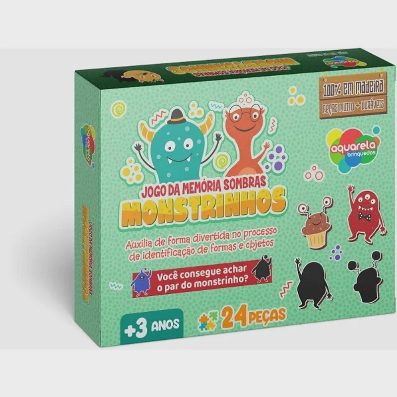Jogo da memória sombras monstrinhos