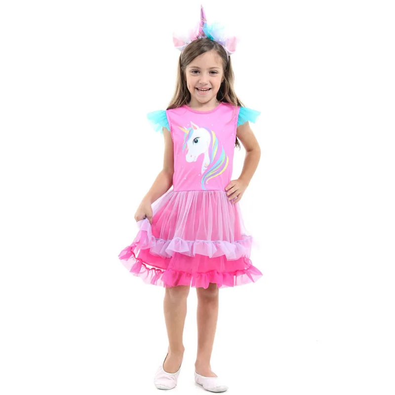 Fantasia Infantil - Unicórnio - Vestido Luxo - Sulamericana - G