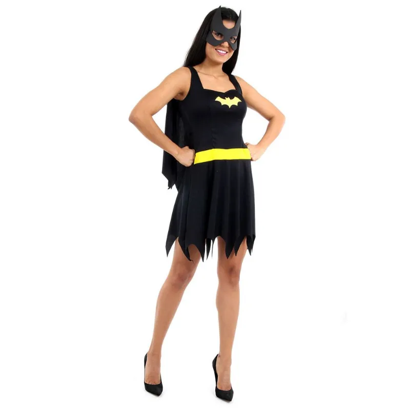 Fantasia Batgirl Verão Adulto - Liga da Justiça PP