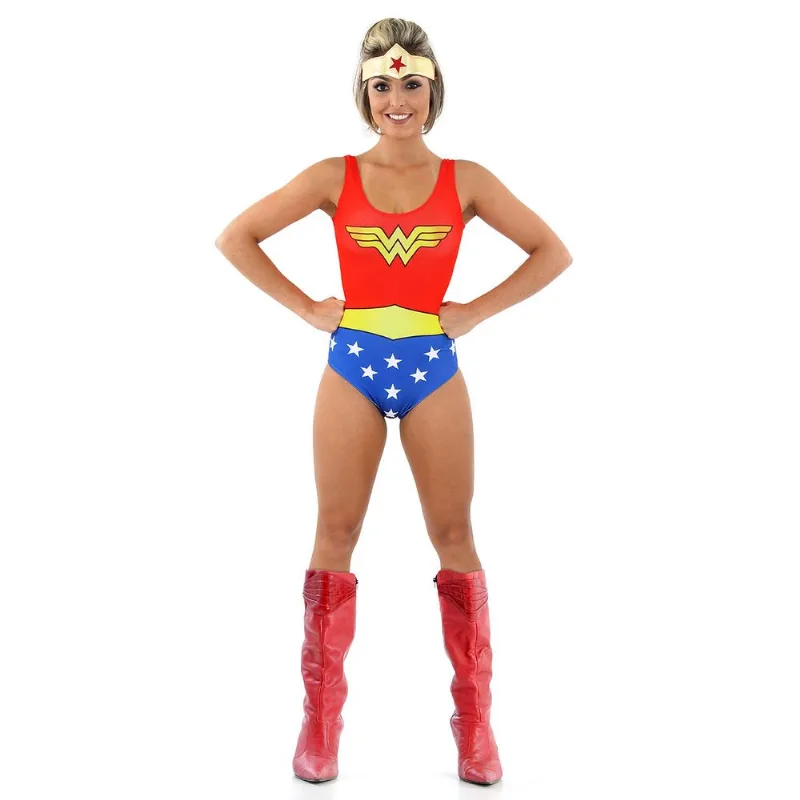 Body Mulher Maravilha Adulto - Liga da Justiça P
