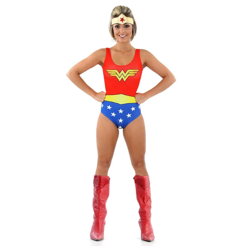 Body Mulher Maravilha Adulto - Liga da Justiça M