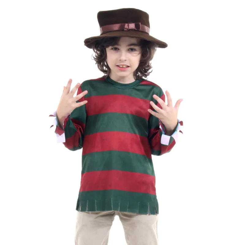 Fantasia Freddy Krueger Infantil - Halloween - Filmes - Artigos Para Festa