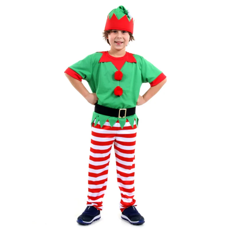 Fantasia Duende Masculino Infantil - Natal - Temas - Artigos Para Festa
