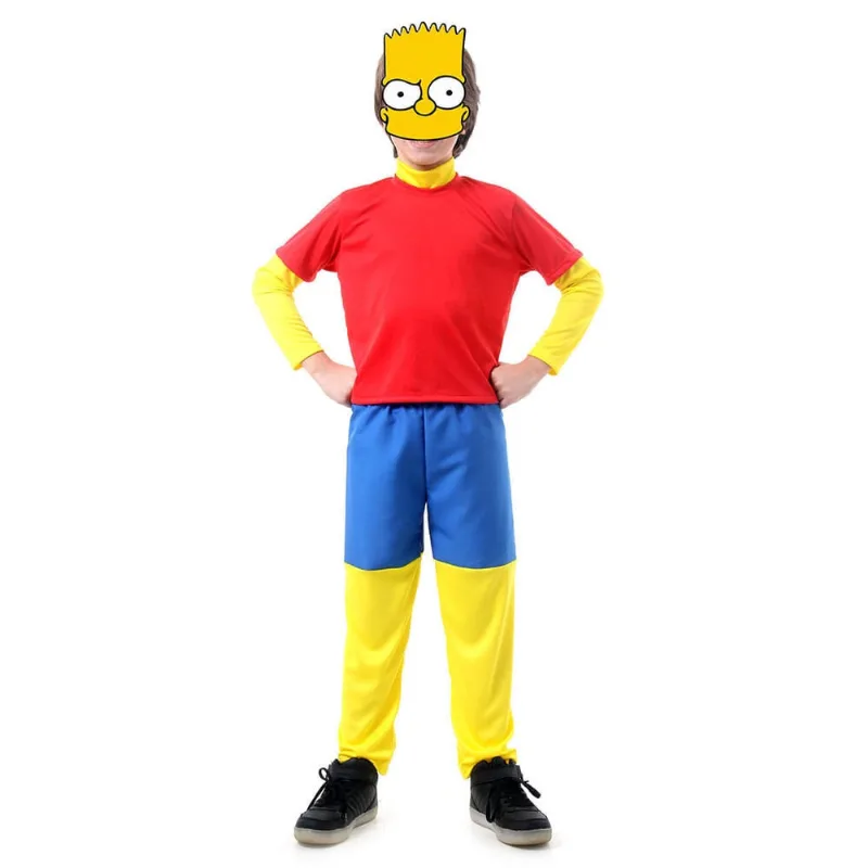 Fantasia Infantil Simpsons Bart Máscara Original Abrakadabra