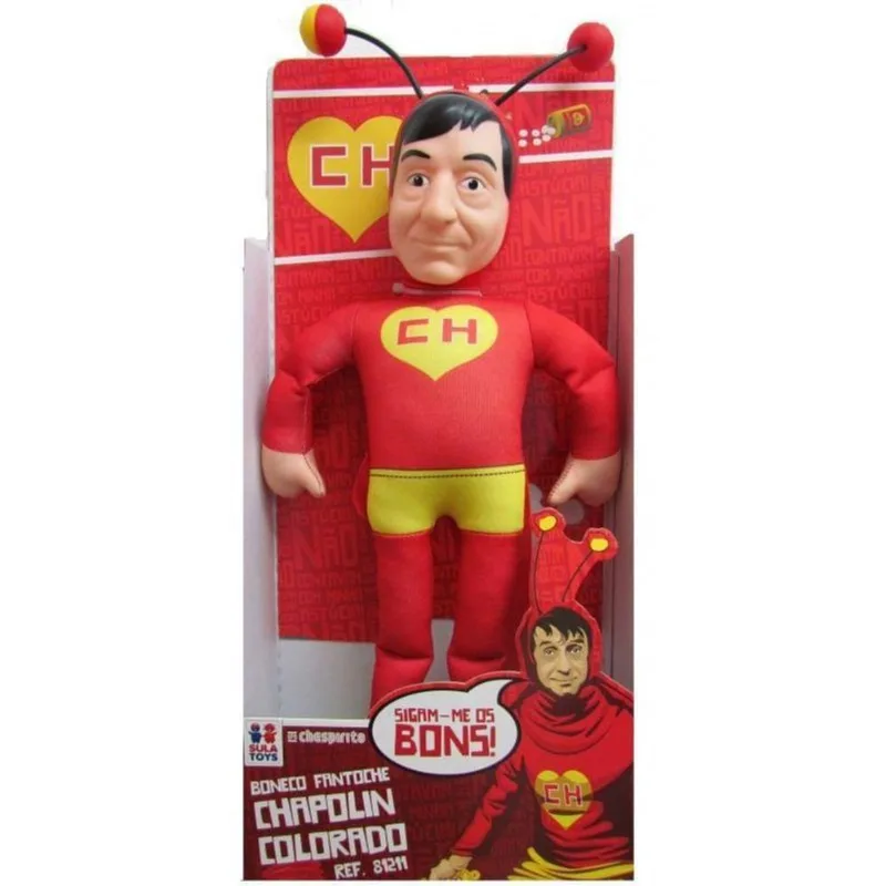 Boneco Fantoche Chapolin Colorado Lincenciado Colecionavél