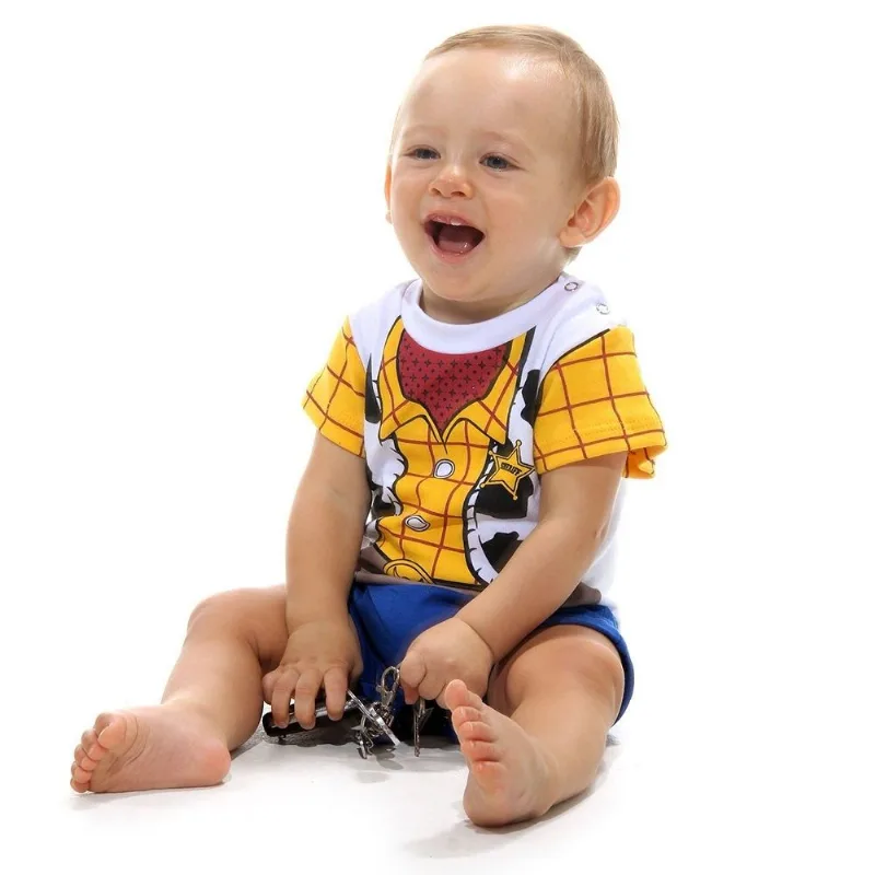 Body Macaquinho Bebe Woody- Tamanho M (de 3 a 6 meses) - 911334 - Sulamericana