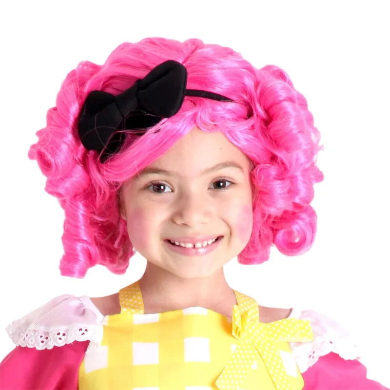 Peruca Rosa De Boneca Infantil Carnaval Abrakadabra Fantasia