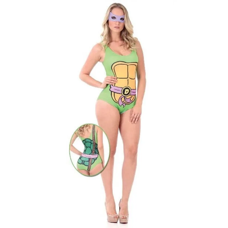 Fantasia Tartaruga Ninja Donatello Body c/ Máscara Adulto
