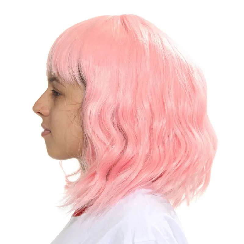 Peruca Rosa Acessório Para Fantasia Abrakadabra