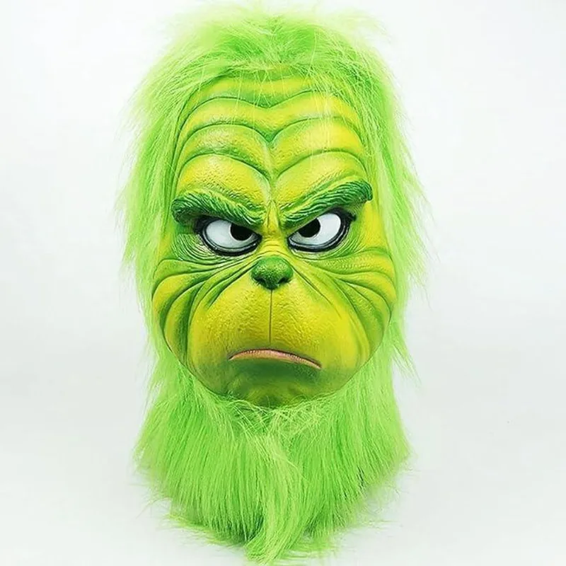 Máscara De Terror Grinch Do Grinch Acessório Para Fantasia