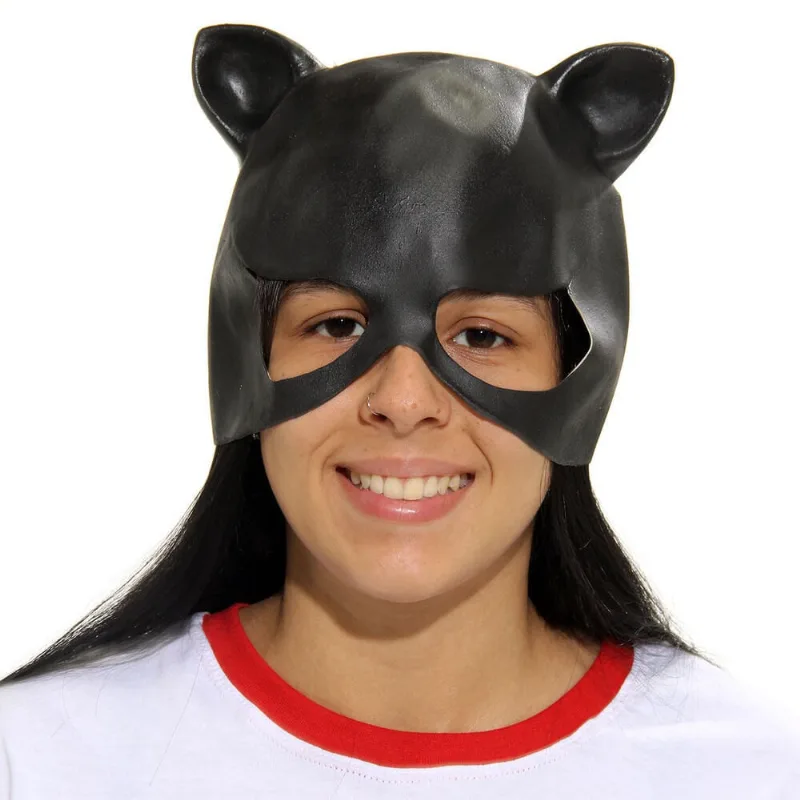 Máscara Mulher Gato dc Comics Acessório Para Fantasia