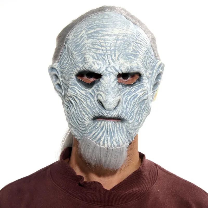 Máscara De Terror White Walker Acessório Para Fantasia