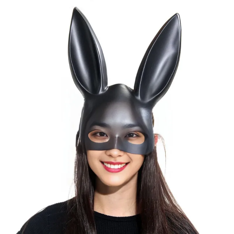Máscara Coelho Da Playboy Preta Acessório Para Fantasia