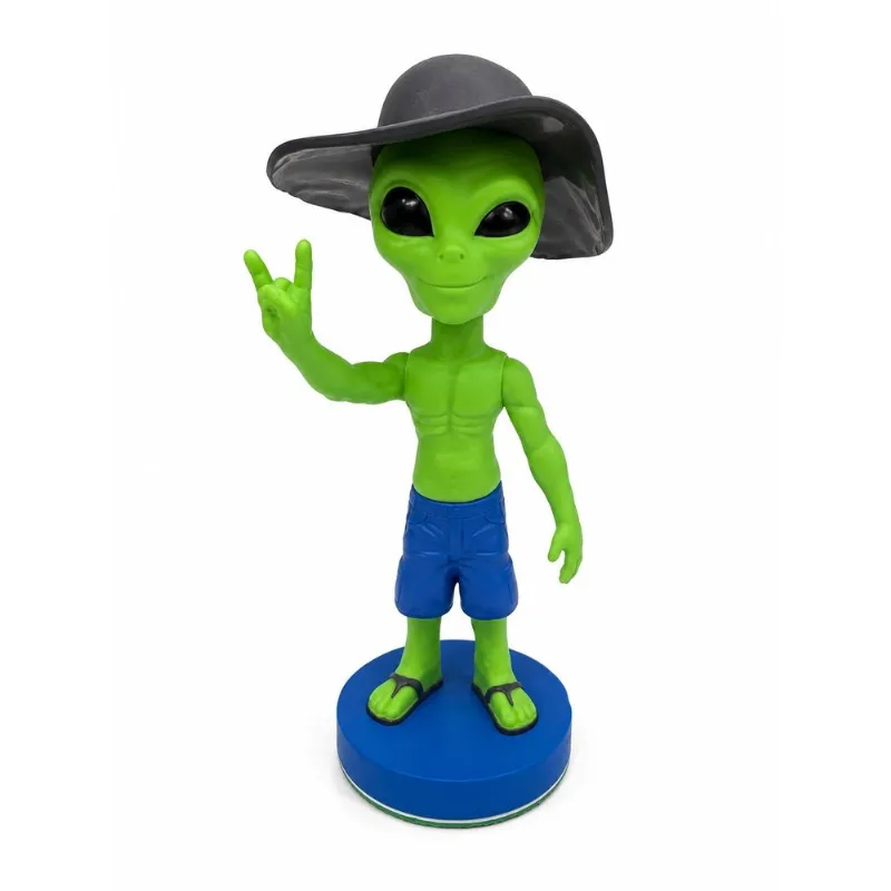 Boneco ET Rocket Decorativo Alienígena Com Chapéu Boneco ET Rocket - Verde
