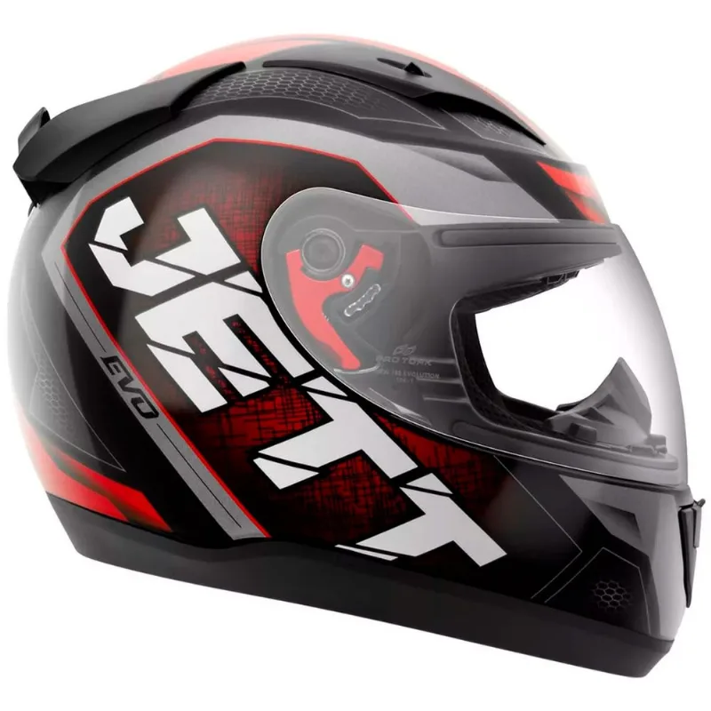 Capacete Pro Tork Jett Evo Line Vermelho Brilhante 62