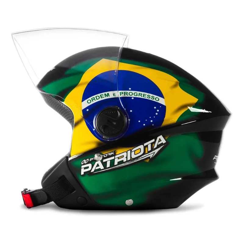 Capacete Aberto Pro Tork New Liberty 3 Patriota Preto Tam.56